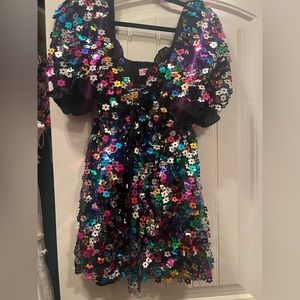 Buddy Love Multicolor Floral Sequin Dress